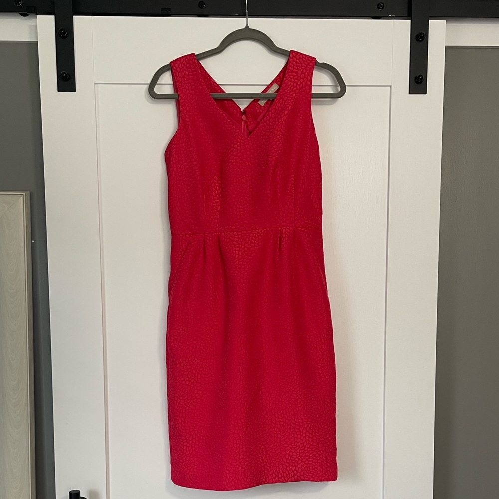 Banana Republic Vibrant Raspberry/ Cranberry red Mini Dress